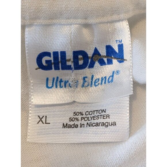 Red Hat Society Graphic Tee T Shirt Womens Size XL White Love Me Love My Hat - Picture 6 of 6